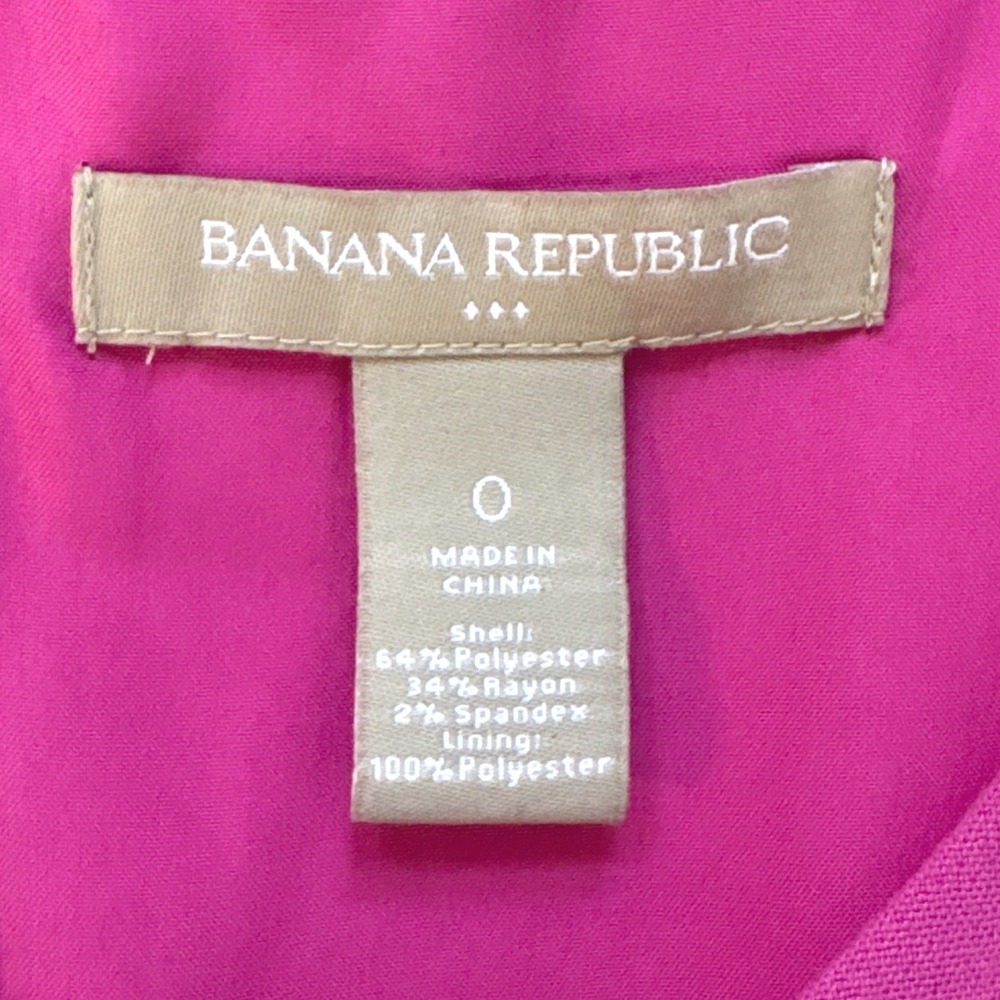 Banana Republic Magenta Pink Sheath Dress Size 0 - Picture 6 of 7
